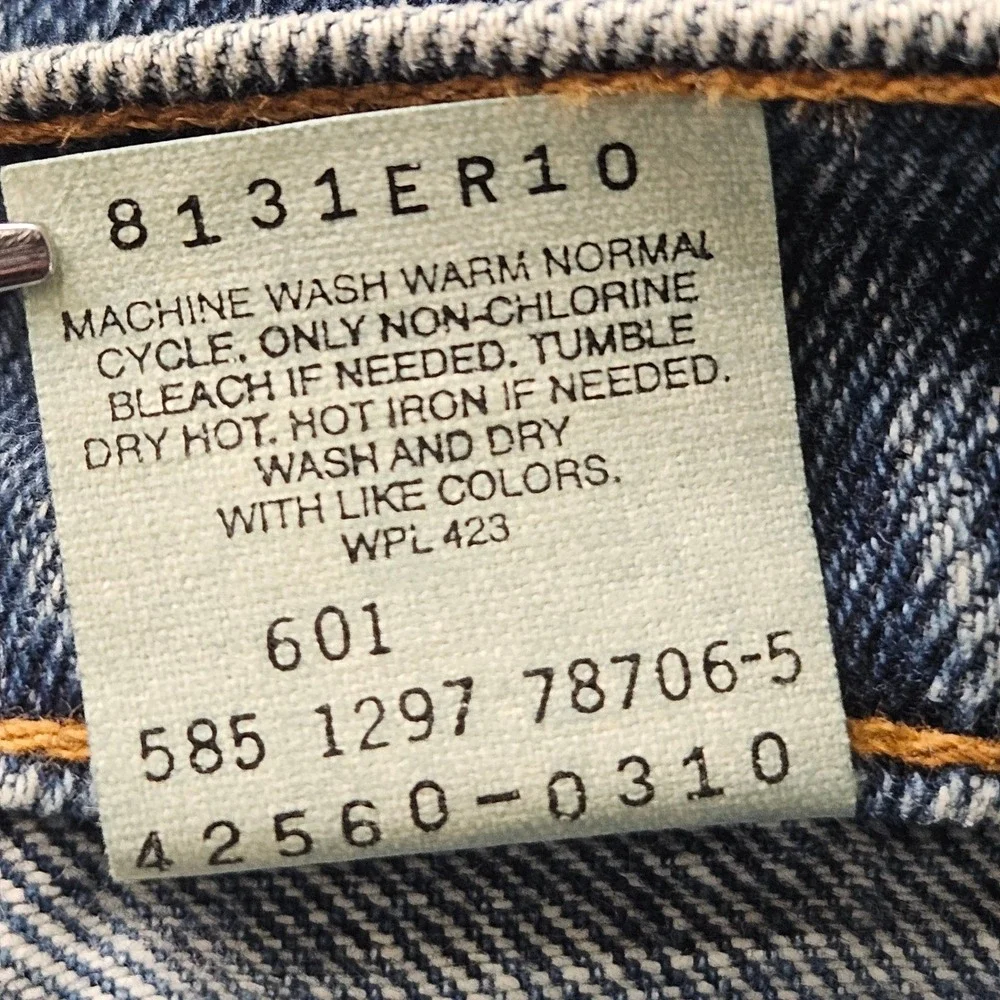 Vintage Levis 560 Jeans Orange Tab Mens 36x32 Blue Loose Fit Tapered Made in USA